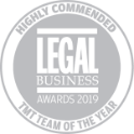 Legal Business Awards = highly commended